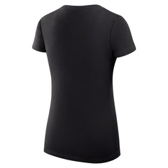 Carolina Panthers G-III 4Her by Carl Banks Women's Super-Slim Fit Lightweight Collage Team V-Neck T-Shirt - Black - NFL