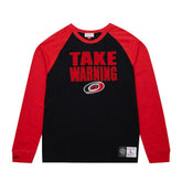 Carolina Hurricanes Mitchell & Ness Legendary Slub Raglan Long Sleeve T-Shirt - Black/Red | NHL online