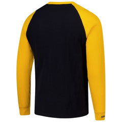 Pittsburgh Penguins Mitchell & Ness Legendary Slub Raglan Long Sleeve T-Shirt - Black/Gold | NHL Clearance