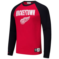 Detroit Red Wings Mitchell & Ness Legendary Slub Raglan Long Sleeve T-Shirt - Red/Black | NHL discount