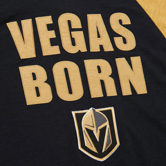 Vegas Golden Knights Mitchell & Ness Legendary Slub Raglan Long Sleeve T-Shirt - Black/Gold | NHL near me