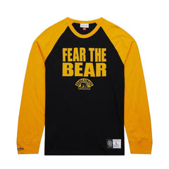 Boston Bruins Mitchell & Ness Legendary Slub Raglan Long Sleeve T-Shirt - Black/Gold | NHL sale