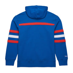 New York Rangers Mitchell & Ness Head Coach Slogan Pullover Hoodie - Blue | NHL sale