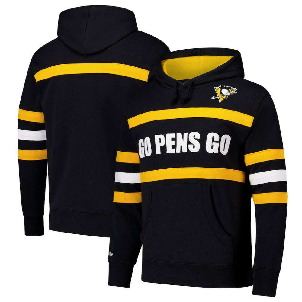 Pittsburgh Penguins Mitchell & Ness Head Coach Slogan Pullover Hoodie - Black | NHL sale