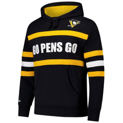 Pittsburgh Penguins Mitchell & Ness Head Coach Slogan Pullover Hoodie - Black | NHL sale