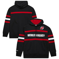 New Jersey Devils Mitchell & Ness Head Coach Slogan Pullover Hoodie - Black | NHL near me