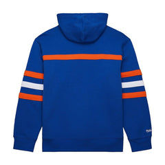 New York Islanders Mitchell & Ness Head Coach Slogan Pullover Hoodie - Royal | NHL Lifestyle