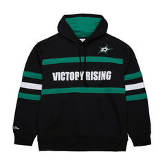 Dallas Stars Mitchell & Ness Head Coach Slogan Pullover Hoodie - Black | NHL Clearance