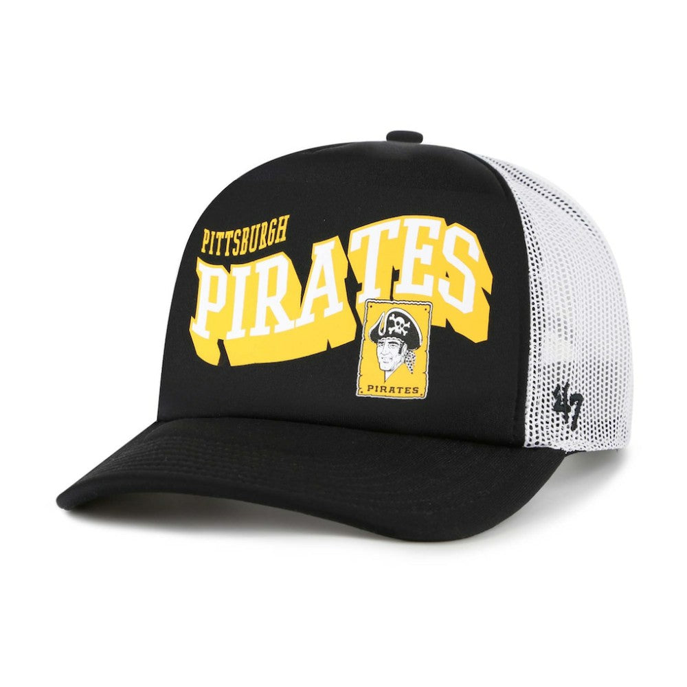 Pittsburgh Pirates '47 Meander Foam Trucker Snapback Hat Outlet