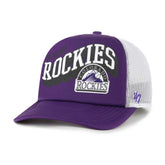 Colorado Rockies '47 Meander Foam Trucker Snapback Hat for sale