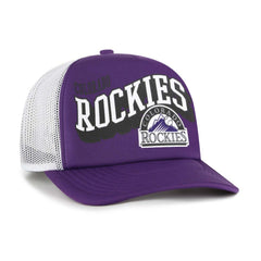 Colorado Rockies '47 Meander Foam Trucker Snapback Hat for sale