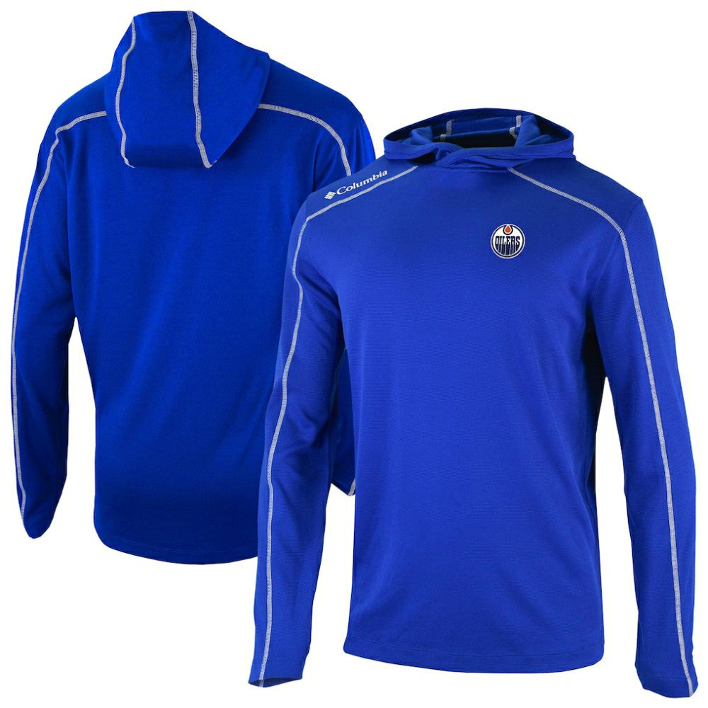 Edmonton Oilers Columbia Shotgun Omni-Wick Pullover Hoodie - Royal | NHL online
