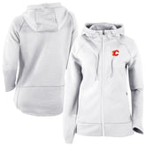 Calgary Flames Columbia Omni-Wick Pack It Up Full-Zip Jacket - White | NHL Lifestyle
