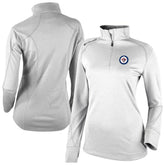 Winnipeg Jets Columbia Women's Omni-Wick Shotgun 2.0 Quarter-Zip Pullover Top - White | NHL Clearance