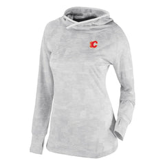 Calgary Flames Columbia Women's Omni-Wick Sunday Ball Pullover Hoodie - White | NHL Lifestyle