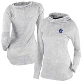 Toronto Maple Leafs Columbia Women's Omni-Wick Sunday Ball Pullover Hoodie - White | NHL Lifestyle