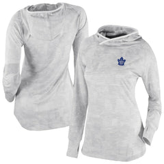 Toronto Maple Leafs Columbia Women's Omni-Wick Sunday Ball Pullover Hoodie - White | NHL Lifestyle