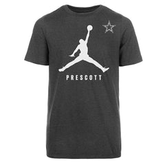 Dak Prescott Dallas Cowboys Jordan Brand Youth Lockup Player Name T-Shirt - Dark Heather Gray - NFL
