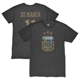 Angel Di Maria Argentina National Team 1863FC Retro Player Tri-Blend T-Shirt Black