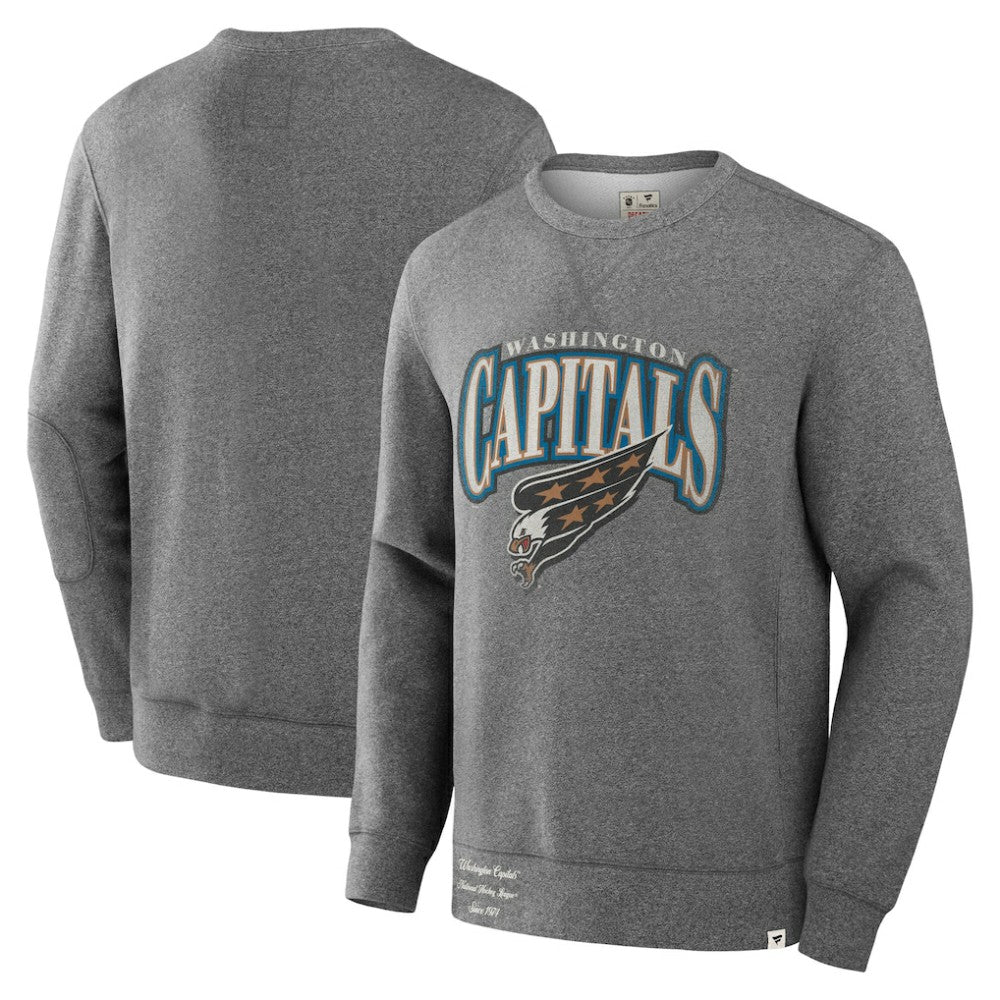 Washington Capitals Fanatics Decades Collection Legendary Fleece Pullover Sweatshirt - Heather Gray | Fanatics on sale