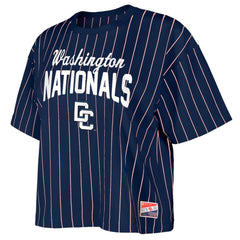 Washington Nationals New Era Women's 2025 City Connect Pinstripe T-Shirt Near Me