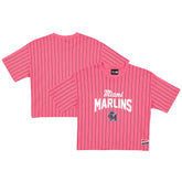 Miami Marlins New Era Women's 2025 City Connect Pinstripe T-Shirt Online