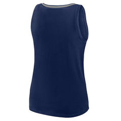 Dallas Cowboys Logo Athletic Women's Plus Size Stellar Win V-Neck Tank Top - Navy - NFL