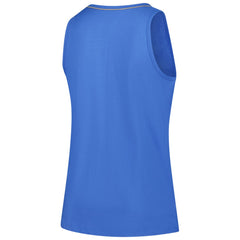 Detroit Lions Logo Athletic Women's Plus Size Stellar Win V-Neck Tank Top - Blue - NFL
