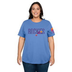 Colorado Rockies New Era Women's 2025 City Connect Plus Size T-Shirt Discount