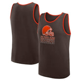 Cleveland Browns Logo Athletic Unmatched Success Tank Top - Brown - NFL
