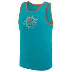 Miami Dolphins Logo Athletic Unmatched Success Tank Top - Aqua - NFL