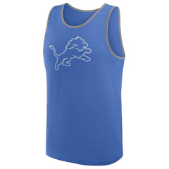 Detroit Lions Logo Athletic Unmatched Success Tank Top - Blue - NFL