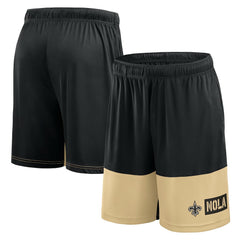 New Orleans Saints Logo Athletic Best of the Best Shorts - Black - NFL