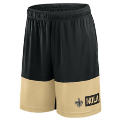 New Orleans Saints Logo Athletic Best of the Best Shorts - Black - NFL