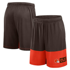 Cleveland Browns Logo Athletic Best of the Best Shorts - Brown - NFL