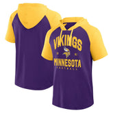 Minnesota Vikings Logo Athletic Prime Hoodie T-Shirt - Purple - NFL
