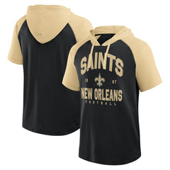 New Orleans Saints Logo Athletic Prime Hoodie T-Shirt - Black - NFL