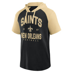 New Orleans Saints Logo Athletic Prime Hoodie T-Shirt - Black - NFL