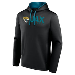 Jacksonville Jaguars Logo Athletic Head Start Pullover Hoodie - Black - NFL