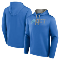 Detroit Lions Logo Athletic Head Start Pullover Hoodie - Blue - NFL