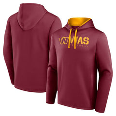 Washington Commanders Logo Athletic Head Start Pullover Hoodie - Burgundy - NFL