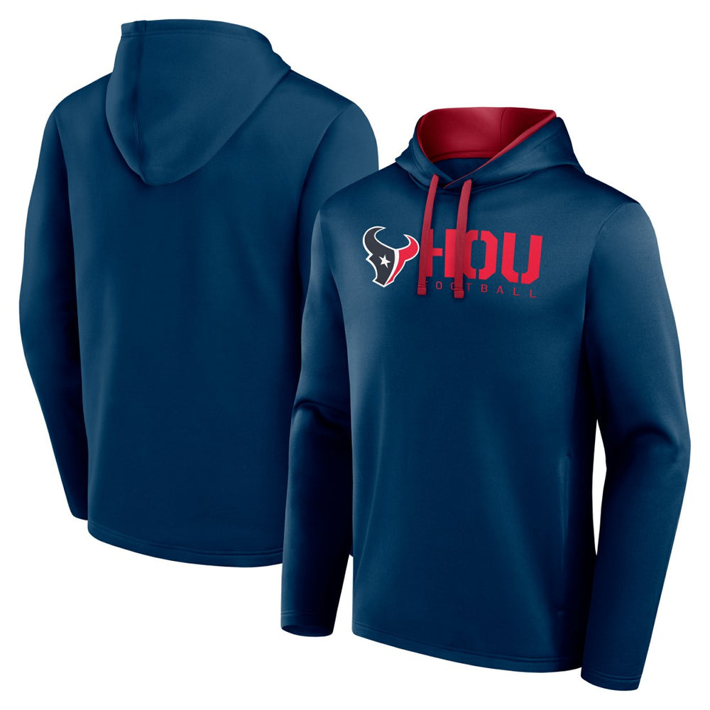 Houston Texans Logo Athletic Head Start Pullover Hoodie - Navy - NFL