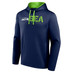 Seattle Seahawks Logo Athletic Head Start Pullover Hoodie - College Navy - NFL