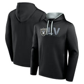 Las Vegas Raiders Logo Athletic Head Start Pullover Hoodie - Black - NFL