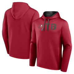 Tampa Bay Buccaneers Logo Athletic Head Start Pullover Hoodie - Red - NFL