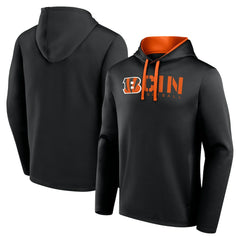 Cincinnati Bengals Logo Athletic Head Start Pullover Hoodie - Black - NFL