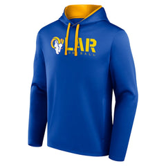 Los Angeles Rams Logo Athletic Head Start Pullover Hoodie - Royal - NFL