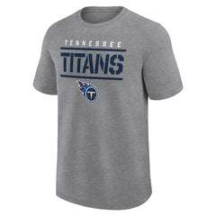 Tennessee Titans Logo Athletic Top Notch T-Shirt - Heather Gray - NFL