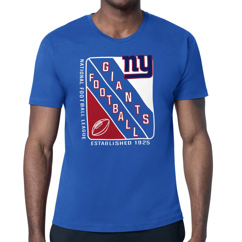New York Giants Starter Shield Logo T-Shirt - Royal - NFL