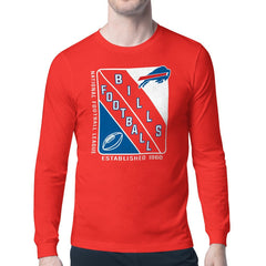 Buffalo Bills Starter Shield Logo Long Sleeve T-Shirt - Red - NFL